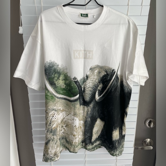 Kith x AMNH Late Mammals Vintage Tee - WHITE - Picture 2 of 4